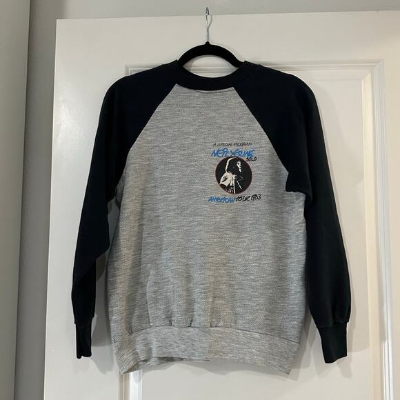 Vintage Neil Young Solo American Tour 1983 Crewneck - Picture 2 of 10